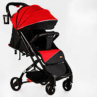 Коляска прогулочная детская JOY Elegans 30 кг Red and black 118556 UK, код: 7750968