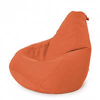 Кресло Мешок Груша Рогожка 120х85 Студия Комфорта размер Стандарт оранжевый BX, код: 6499035