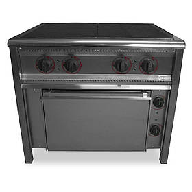 Плита промислова електрична 4-х комфорна з духовкою