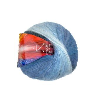 RAINBOW ANGORA (Реінбоу Ангора) № 19 (Пряжа напіввовняна з мохером, нитки секційного фарбування), фото 1