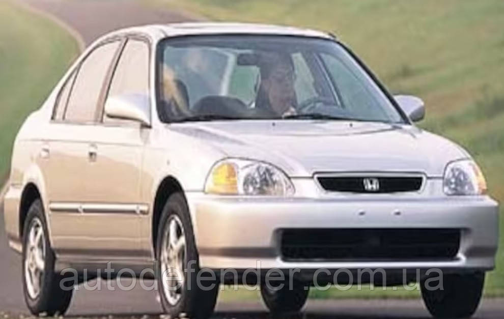 Дефлектор капота (мухобойка) Honda Civic 1995-2000, Vip Tuning, HD04 - фото 3 - id-p891441927