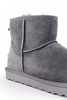 Зимові Жіночі Черевики UGG Classic Mini Suede Grey / УГГ Класік Міні Суейд Сірі, фото 6