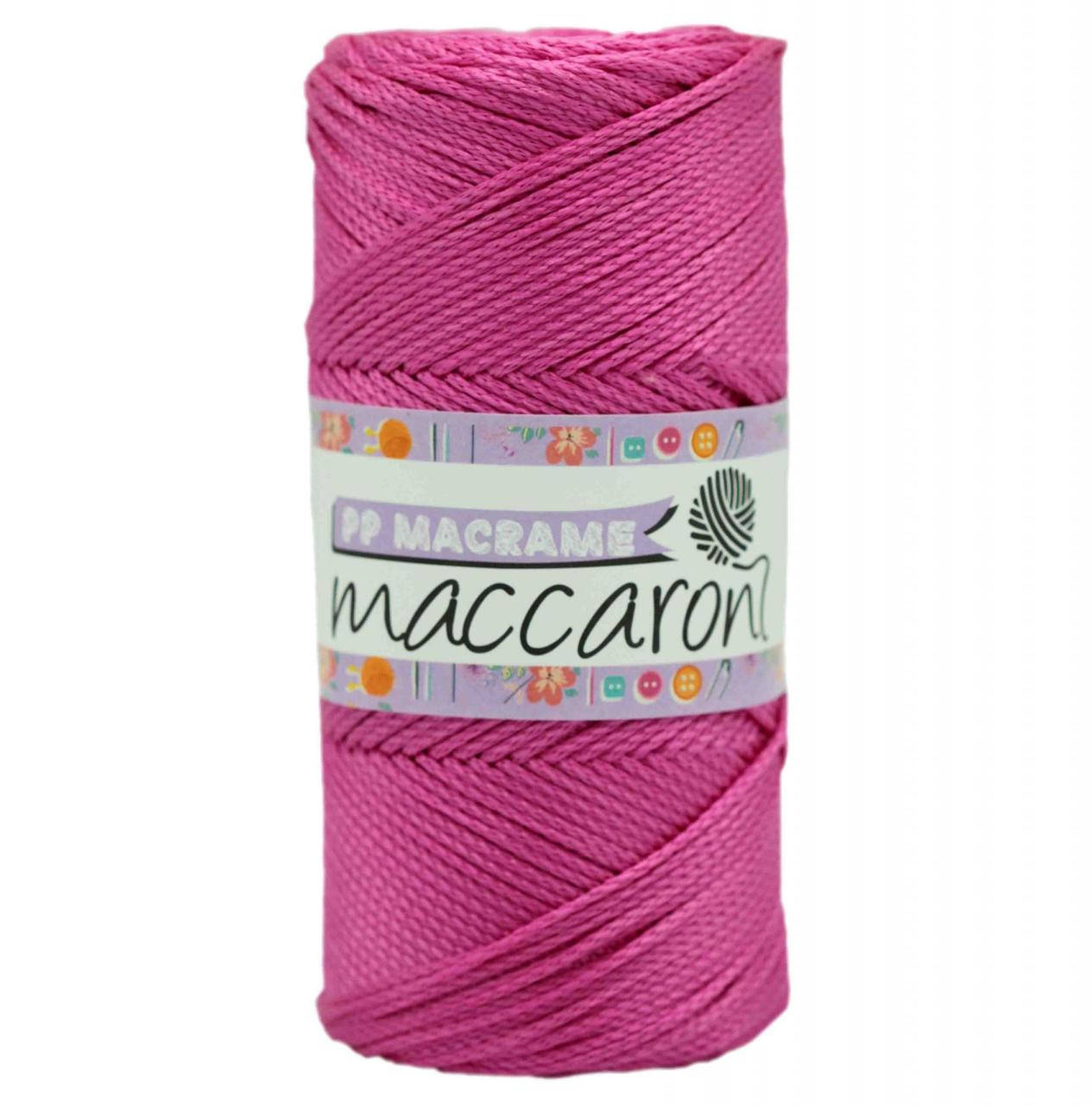 

Полипропиленовый шнур Macrame Maccaroni 2,5 mm ,фуксия