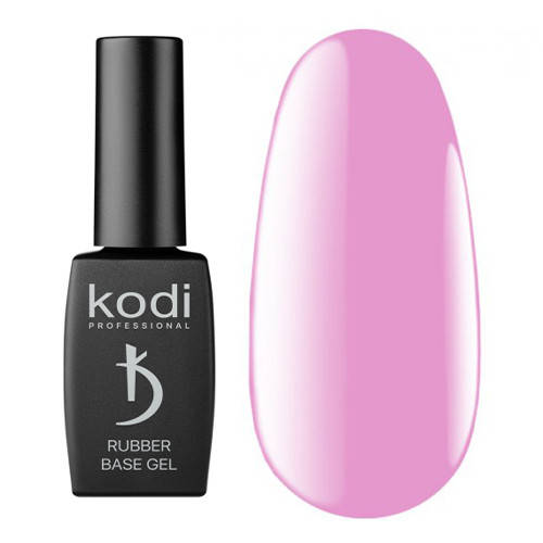 

Kodi Professional Color Rubber Base Gel Bubble Gum - цветное базовое покрытие (светло-розовый), 8 мл