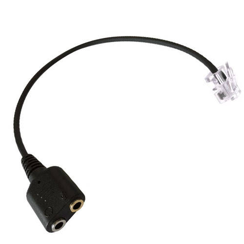 

Адаптер переходник RJ9 - 2х 3.5 мм Jack, гарнитура IP телефон