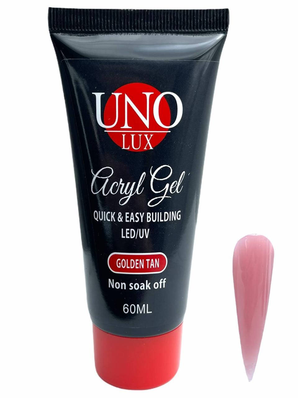 

Акрил-гель (полигель) UNO LUX, 60 мл. Golden Tan