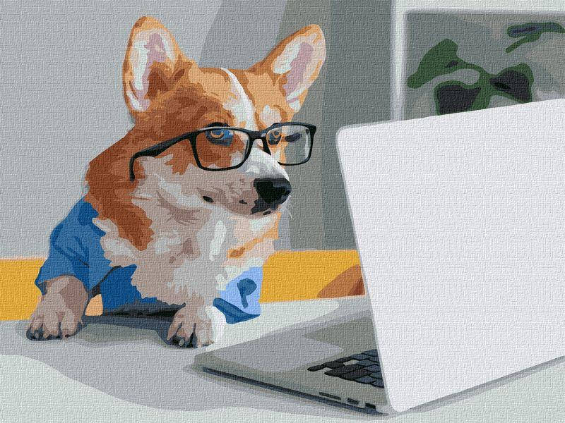 

Картина по номерам Маленький бизнесмен 30х40 Идейка (KHO4290)