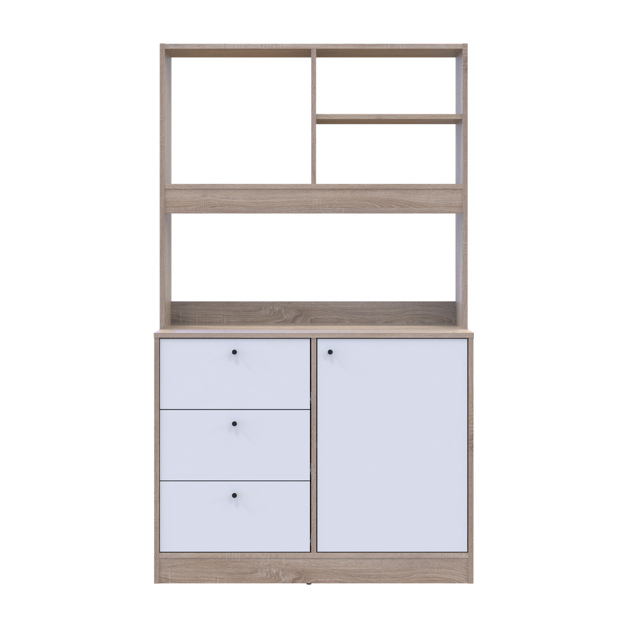 Міні-кухня Doros Лея Дуб сонома/Білий ДСП 100х43х171 (81359335) 4