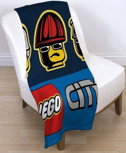 

Детский флисовый плед 120х150 LEGO City Лего для мальчика