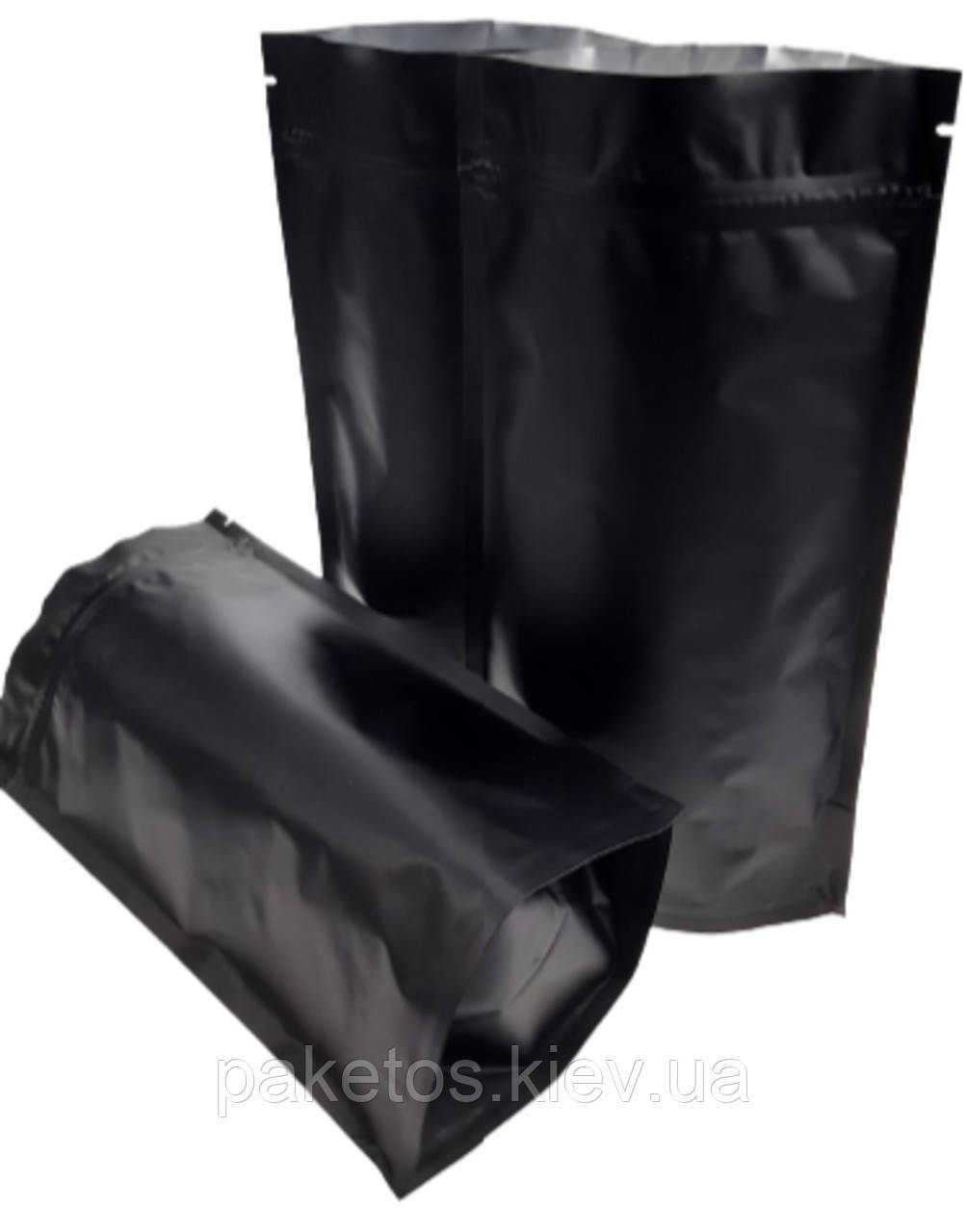 

Дой-пак 270х380х65 СЕРЕБРО (1,5кг) + zip-замок, Черный