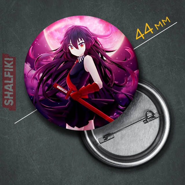 

"Убийца Акамэ! / Akame ga kill!" значок круглый на булавке Ø44 мм