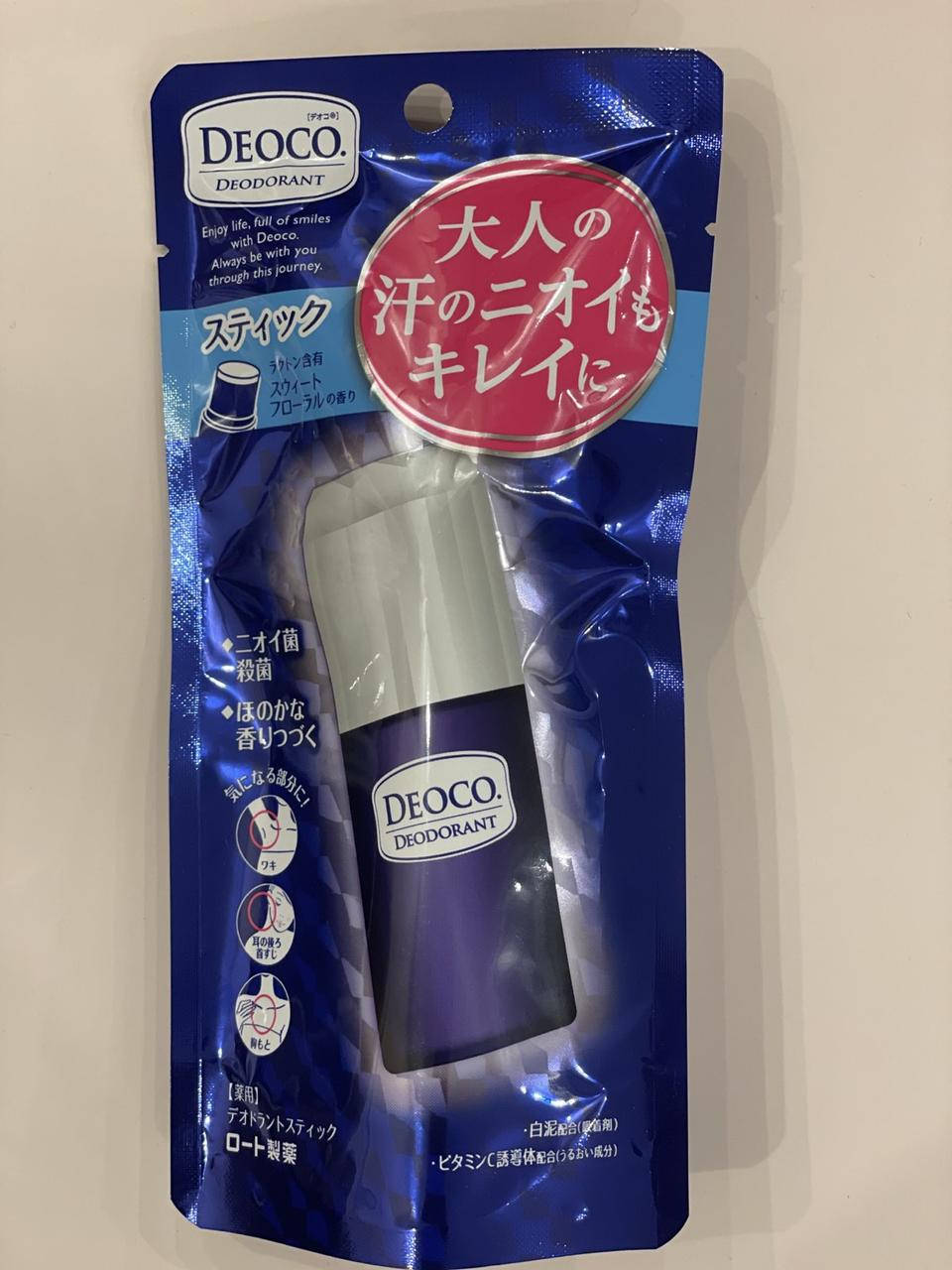 

ROHTO Deoco Medicated Deodorant Stick лечебный дезодорант Стик, 13 г