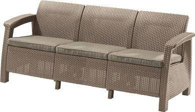 

Диван для сада и террасы Keter Corfu Love Seat Max 227641 капучино