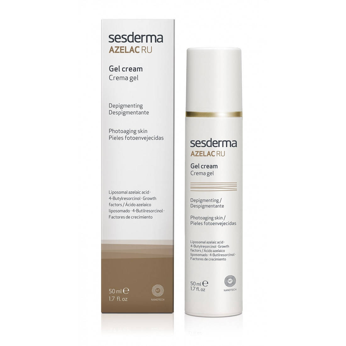 

Депигментирующий крем-гель для лица SesDerma Laboratories Azelac Ru Gel Cream 50мл