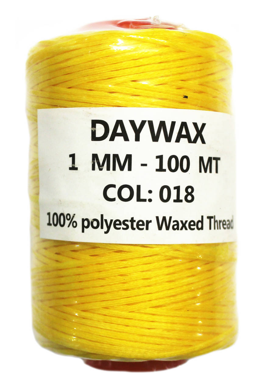 

Нитка вощеная Daywax 1,0мм 100м. Желтый 018