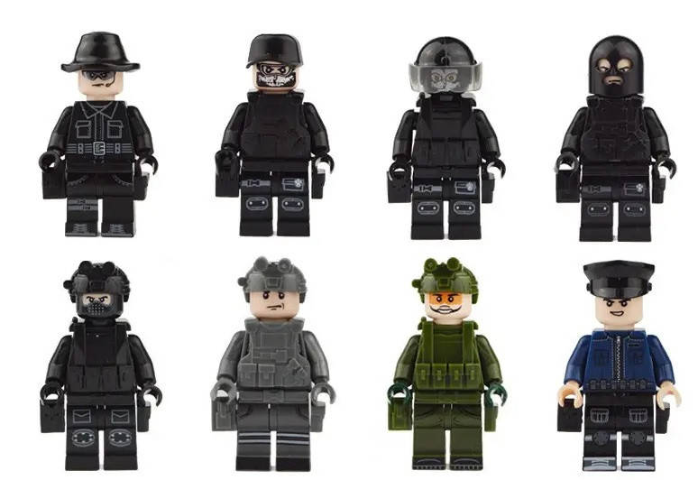 

Фигурки человечки военные спецназ полиция swat для лего lego