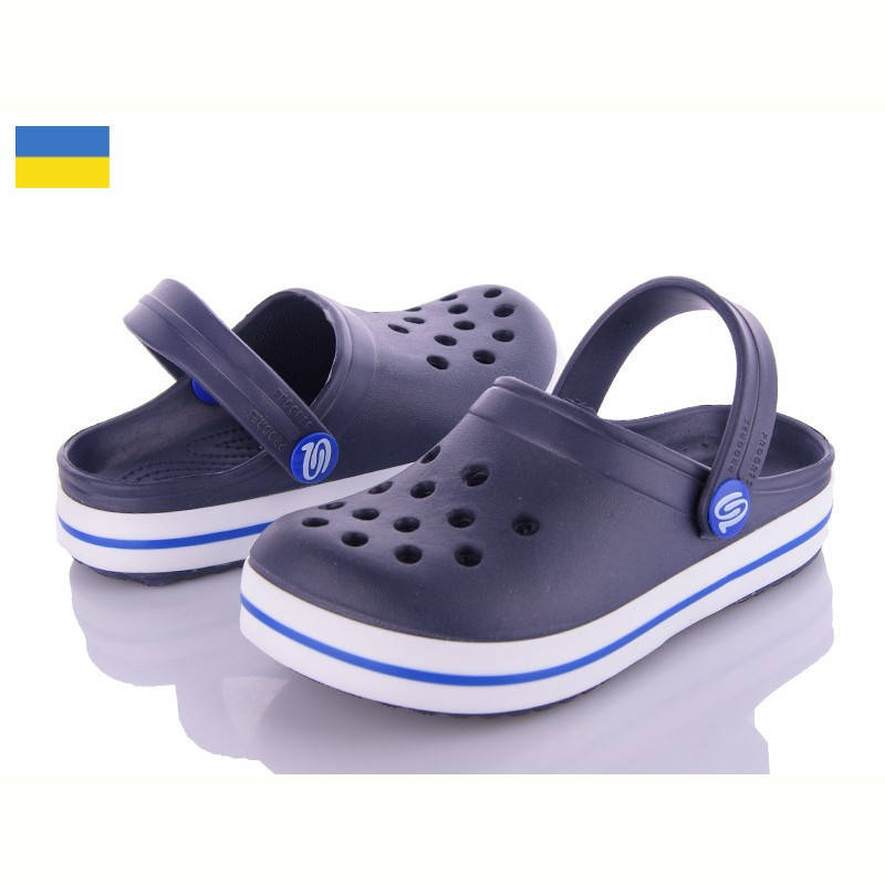 

Детские кроксы,сабо,резиновые шлепки на мальчика р.24-35 30/31, Синий