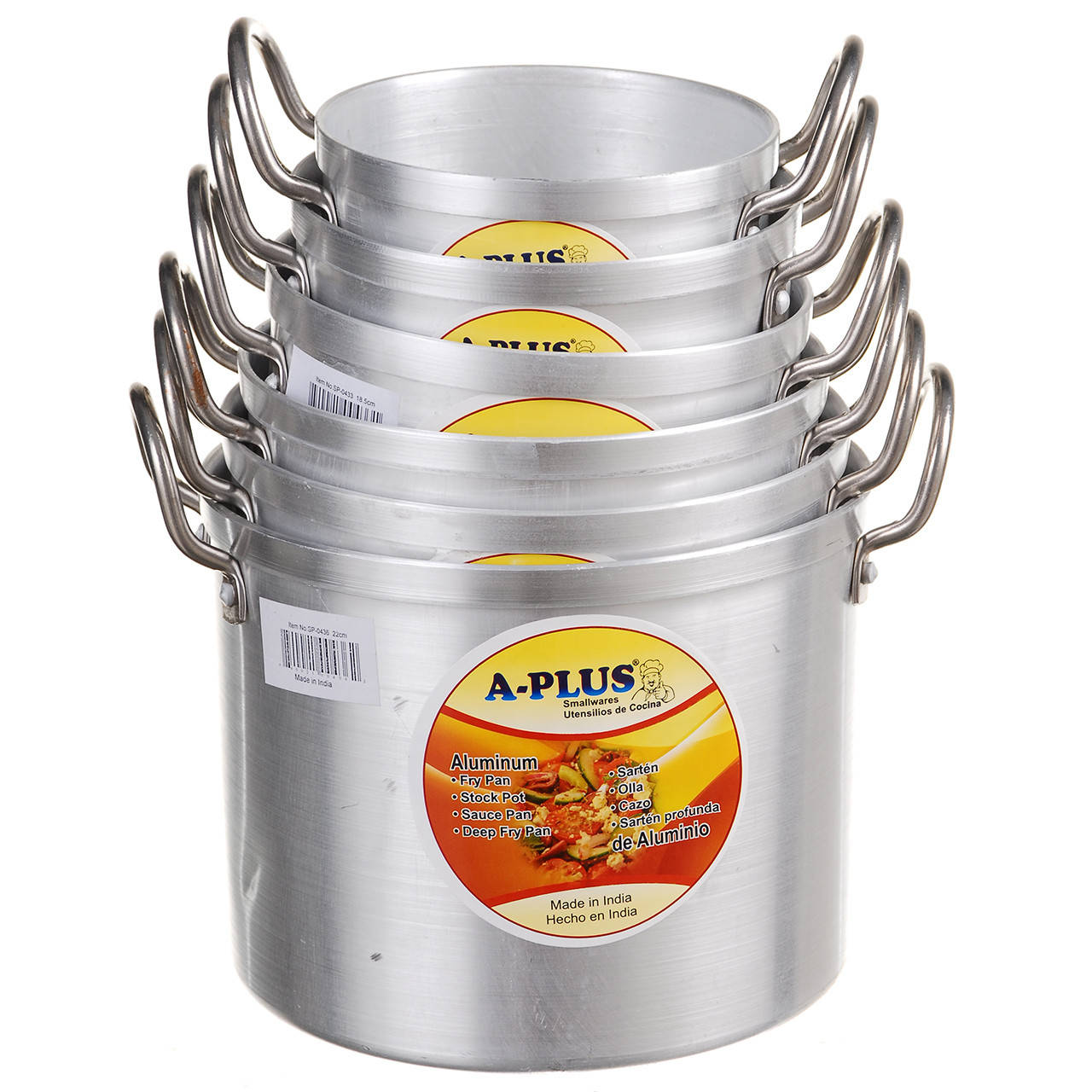 

Набор кастрюль A-PLUS 12 предметов (0431-0436) Алюминиевых