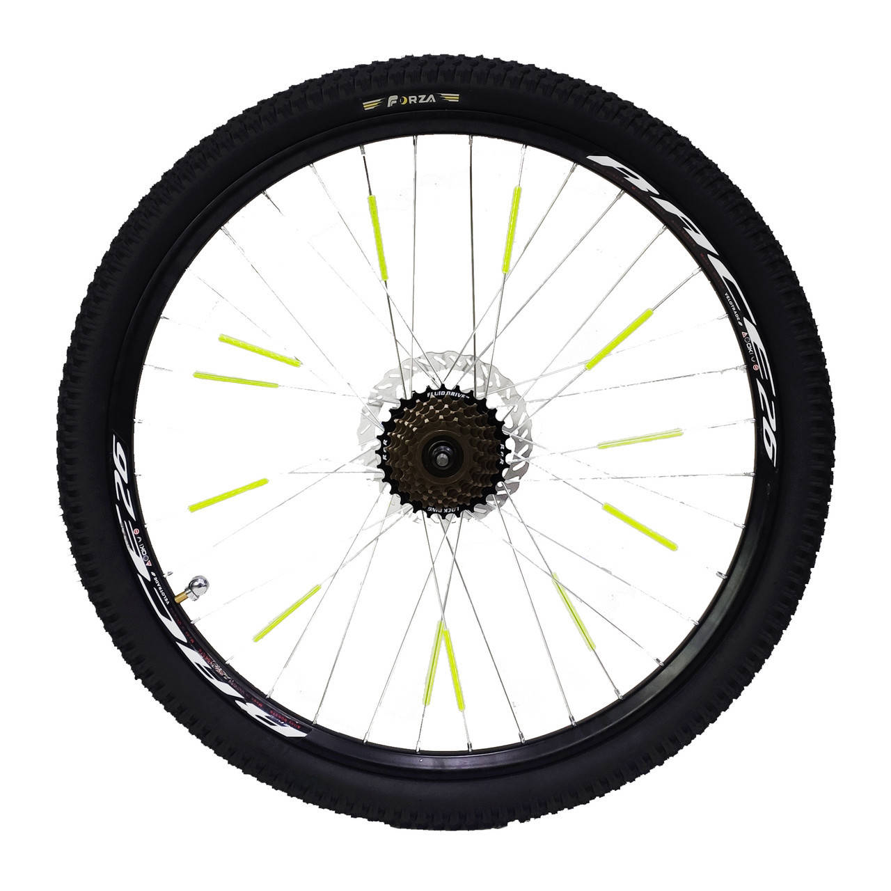 

Колесо 26" заднее на велосипед в сборе RACE под трещотку и дисковый тормоз 7 скоростей