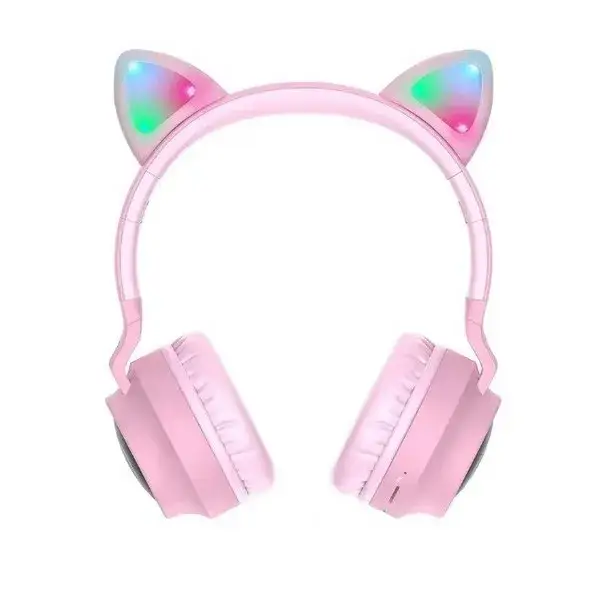 

Накладные наушники Hoco W27 Pink безпроводные с микрофоном