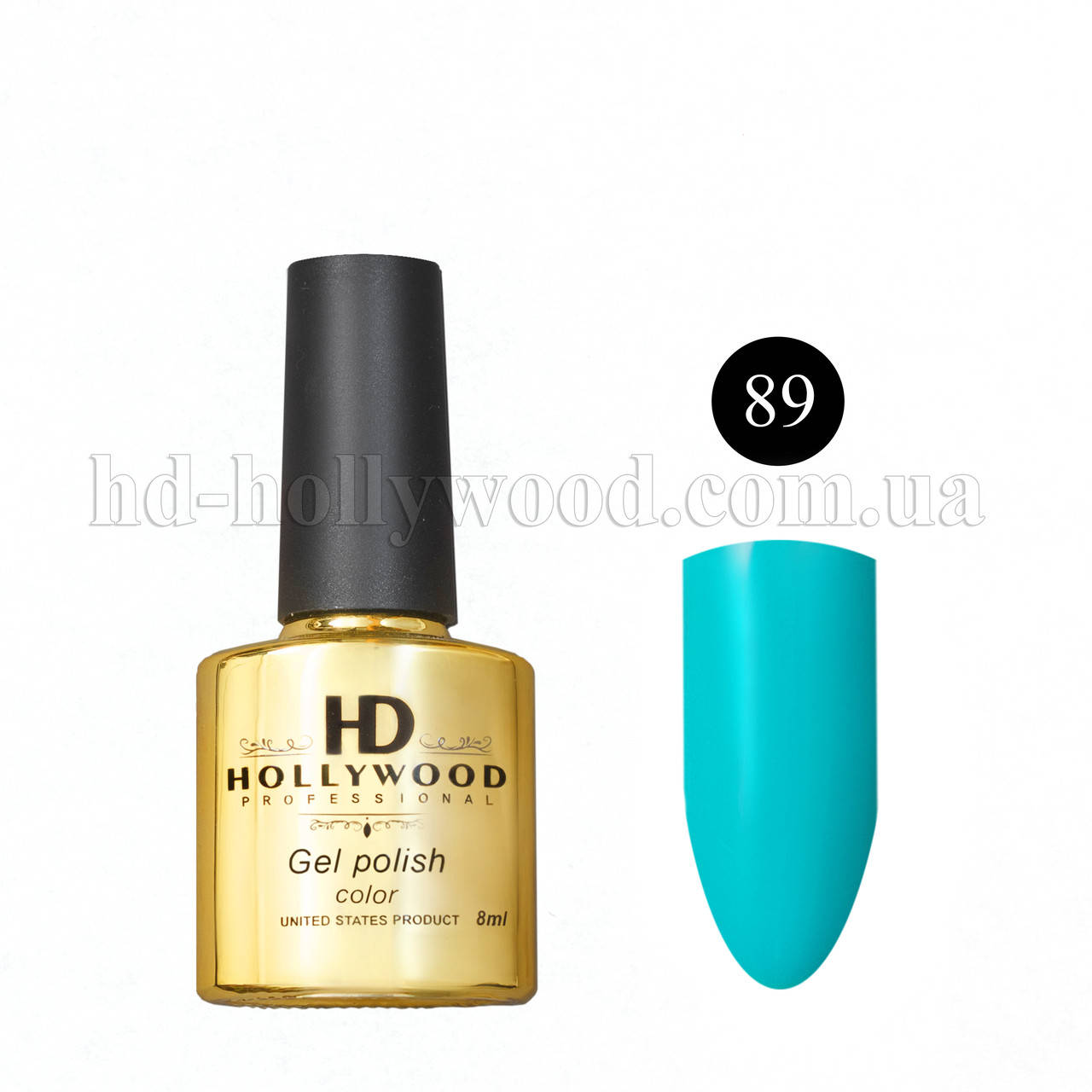 

Гель лак 89 Голубой Плотный HD Hollywood 8 ml