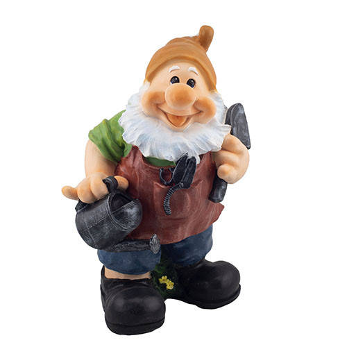 

Садовая фигура Гном с лейкой и лопатой (полистоун) G0150(P)