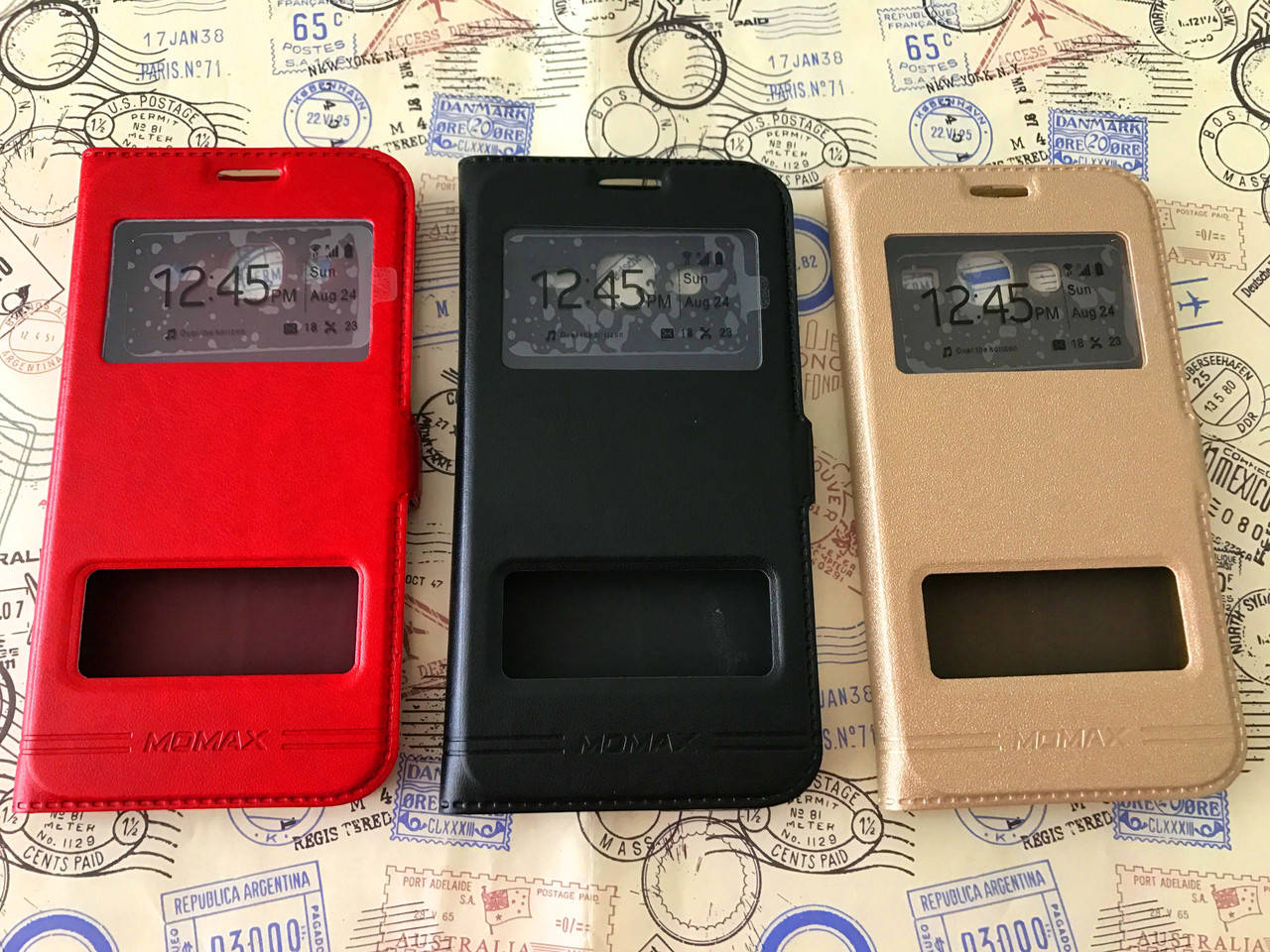 

Кожаный чехол книжка Momax для Samsung Galaxy J3 (3 цвета), Разные цвета