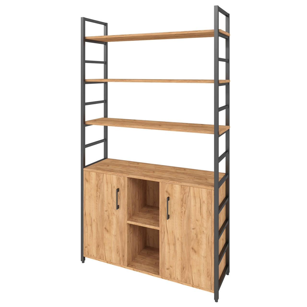 

Стеллаж металлический Loft Details MM-191b-2 дуб крафт золотой