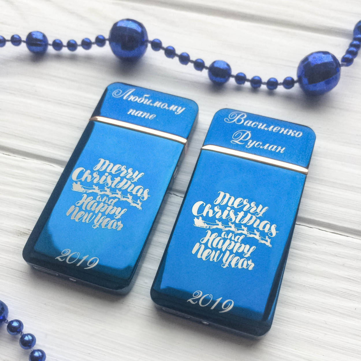 

USB зажигалка с сенсорным включением + гравировка на заказ. Синяя, Синий