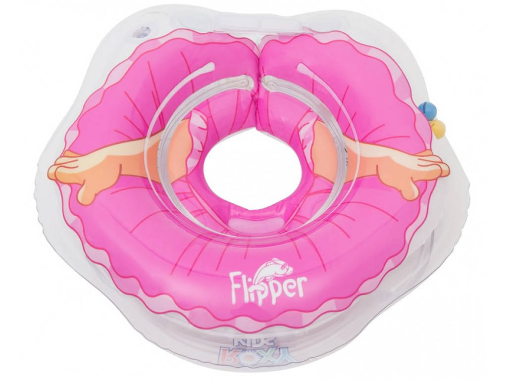 

Круг для купания малышей Roxy-kids Flipper 3D балерина, Розовый