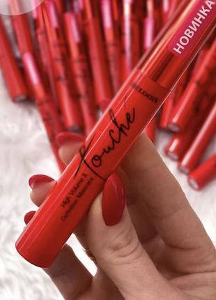 

Тушь для ресниц Relouis Touche суперобъем и разделение Mascara 9 г Релуи Туше Маскара Белорусская Брасматик, Черный