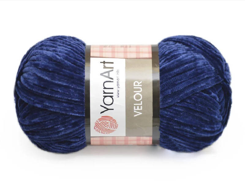 

YarnArt Velour, Темно-синий №848