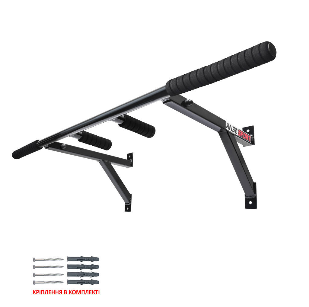 

Турник настенный на 3 хвата Anset sport AS-1102, Черный