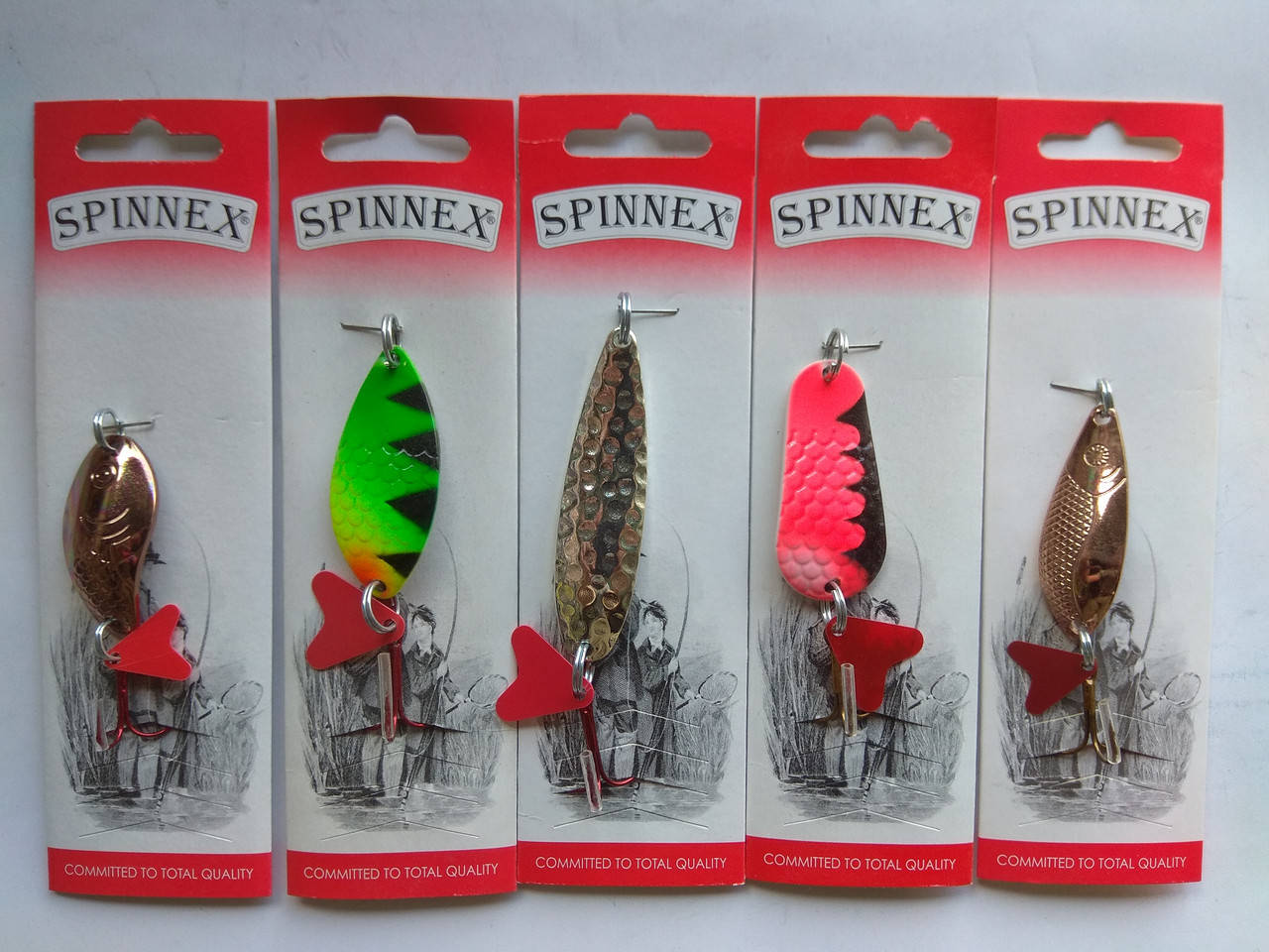 

Блесна колебалка Spinnex (5 штук), Разные цвета