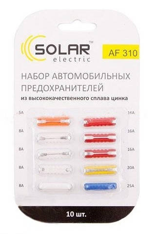 

Комплект предохранителей цилиндрических (5-25А)