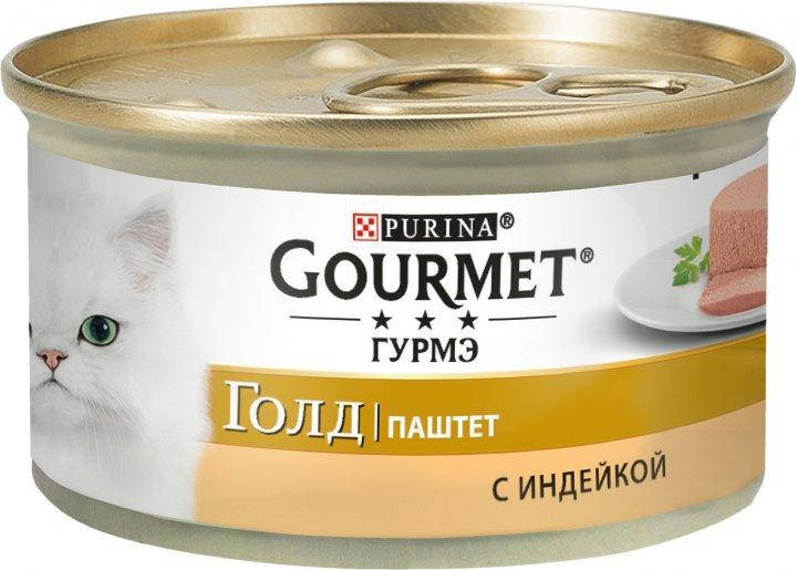 

Purina Gourmet Gold Консерва для котов Гурме Паштет с индейкой 85 гр