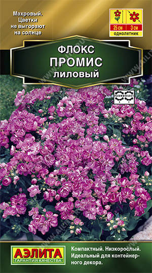 

Семена Флокс Друммонда Промис лиловый 10 семян Аэлита, Сиреневый