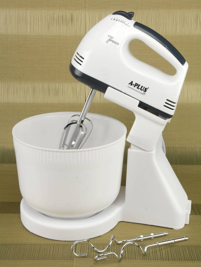 

Миксер электрический с чашей 300 Вт 7 скоростей A-PLUS 1555