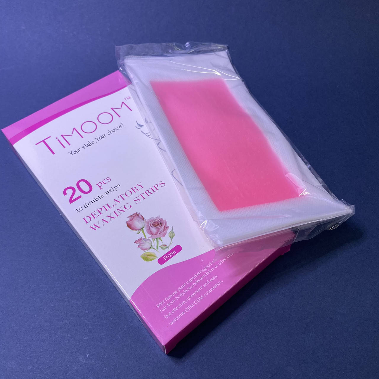 

Восковые полоски для депиляции Timoom Роза 20 шт