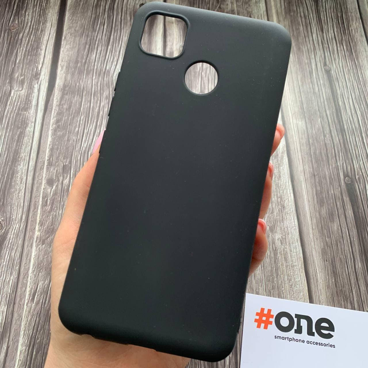 

Чехол для Tecno Pop 4 плотный силиконовый матовый черный чехол на техно поп 4 черный