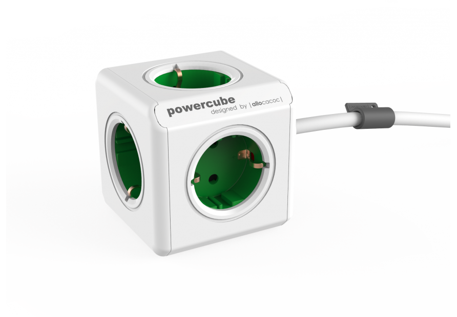 

Сетевой удлинитель Allocacoc PowerCube Extended, GREEN (1300GN/DEEXPC)