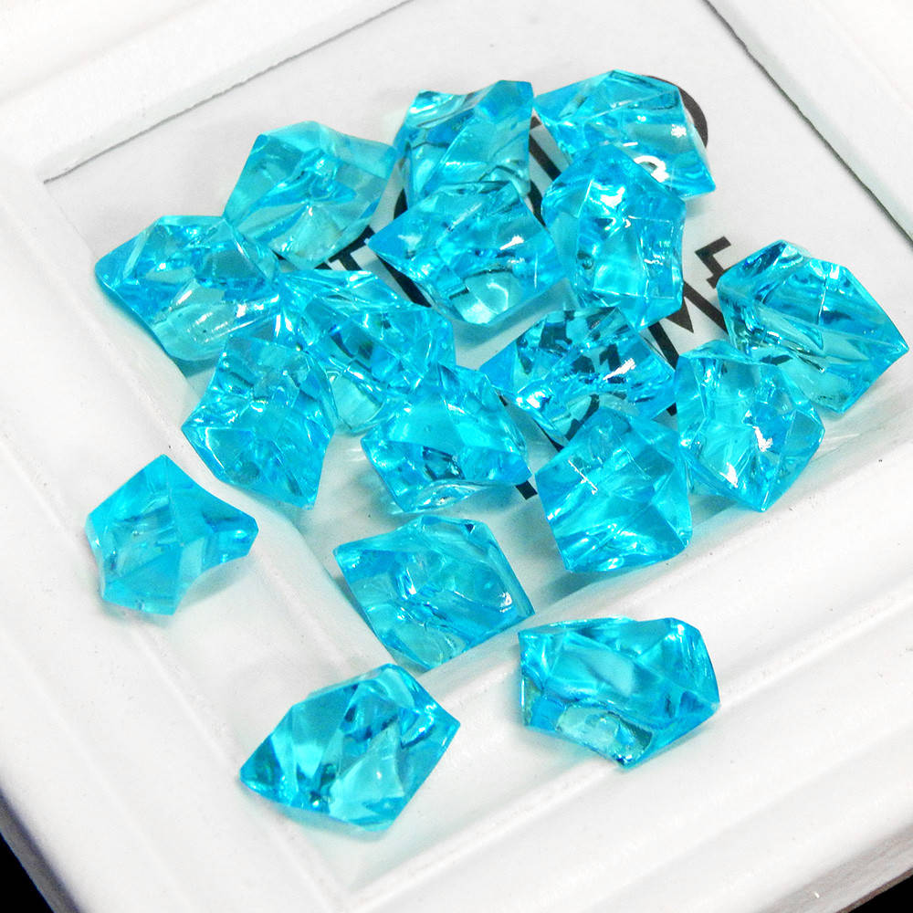 

Кристаллы декоративные "Искусственный лед" 27х17 мм (10 шт) бирюзовый