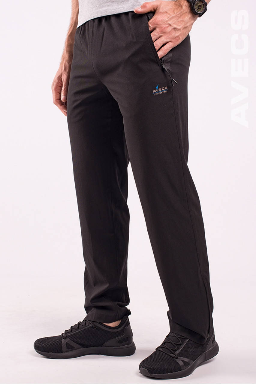 

Брюки спортивные без подкладки черные Avecs AV-70259 Размеры M L XL 2XL, Черный