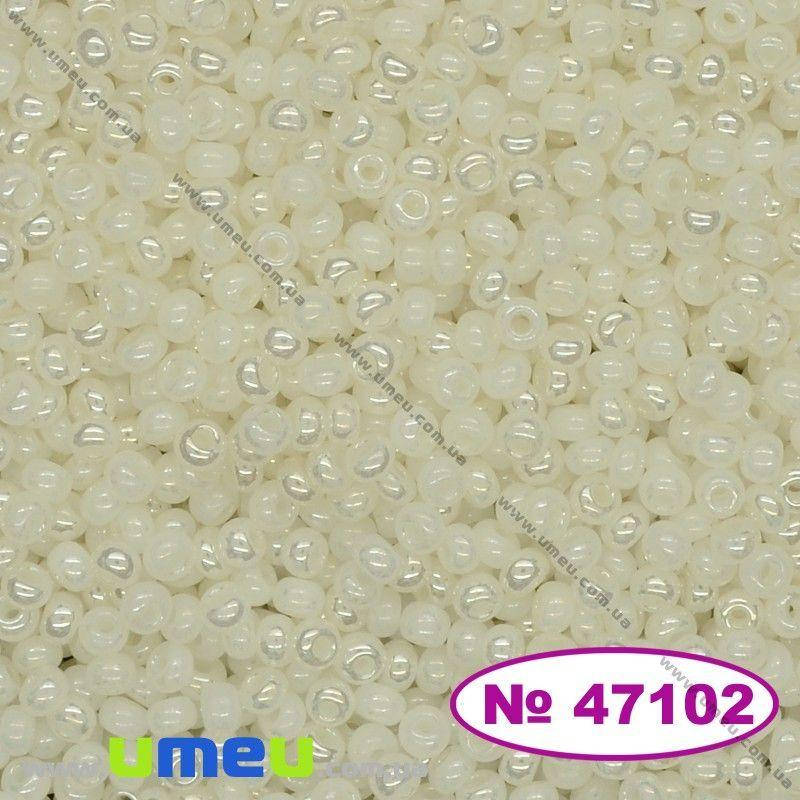 

Бисер чешский 11/0, №47102, Молочный, Перламутровый, 5 г (BIS-028440)