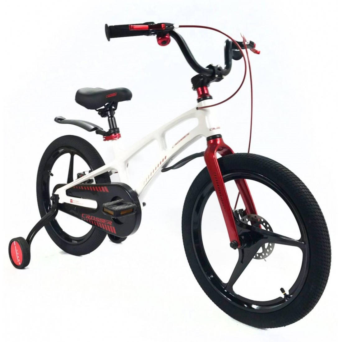 

Велосипед детский Crosser Magnesium bike 16" колеса . Магниевый сплав. Цвет белый, Черный