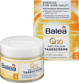

Дневной крем против морщин с омега комплексом Balea Q10 Anti Falten Tagescreme LSF 15 50 мл.