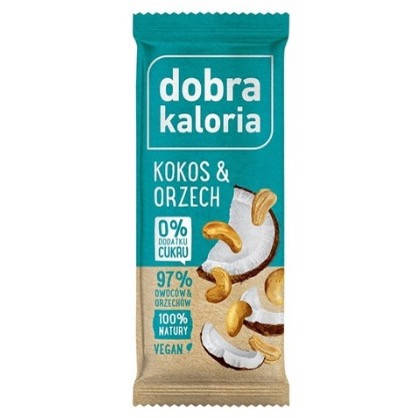 

Фруктовий батончик - кокос і горіх Dobra Kaloria, 35г