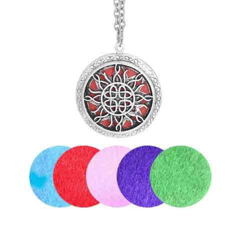 

Аромакулон кельтское солнце для аромамасел и любимых духов серебристый