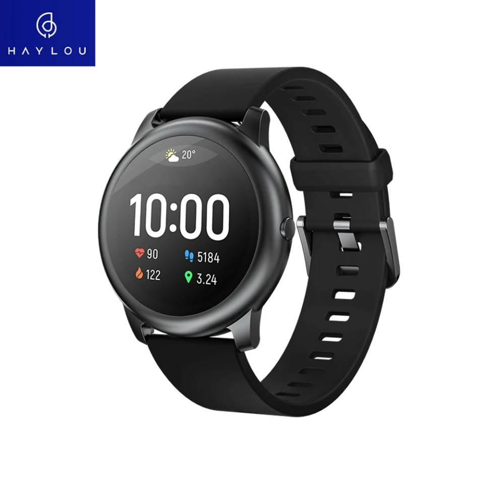 

Умные смарт-часы Haylou Solar LS05 Black водонепроницаемые IP68
