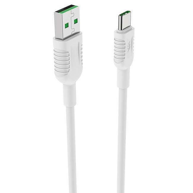 

Кабель для зарядки телефона USB Type-C Android BOROFONE BX33 Huawei and OPPO fast charging |1.2m, 5A| Белый